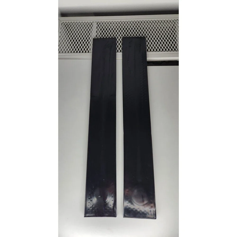 2x Bacardí Bar Mat Spill Rail Rubber Black, Red, and White, Gold 23.5